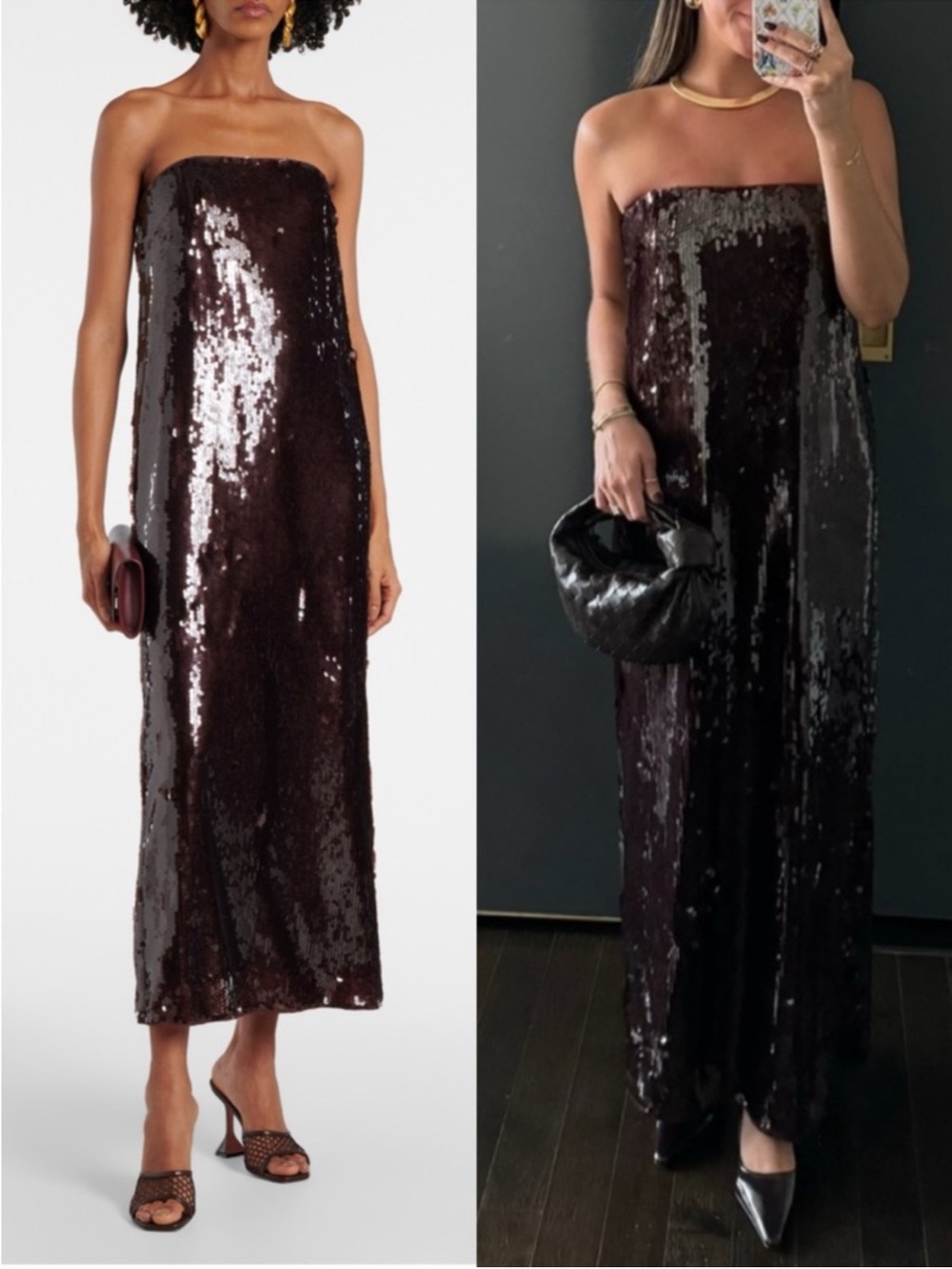 Staud Casey Strapless Dress